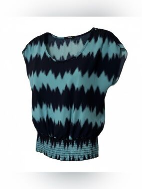 Papaya Chevron Blouse. Size M